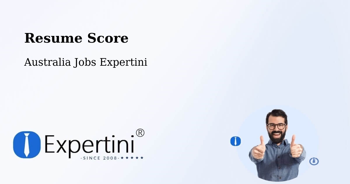 Resume Score & Job Description Match Tool – Epping - Australia Jobs Expertini